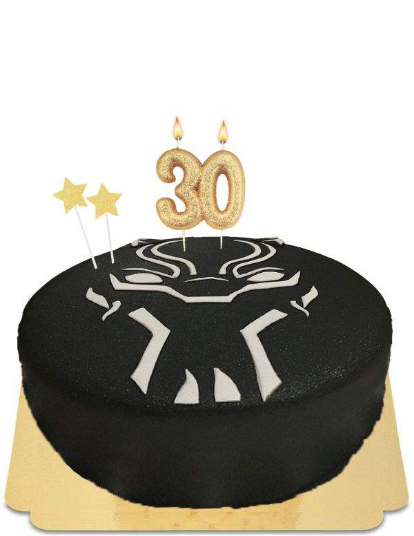 Biogato.fr Gâteau Black panther wakanda vegan, bio et sans gluten - 14