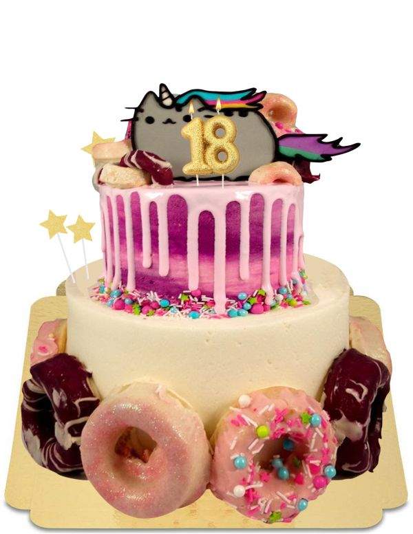 Biogato.fr Gâteau pièce montée donuts et effet drip vegan, bio et sans gluten - 90