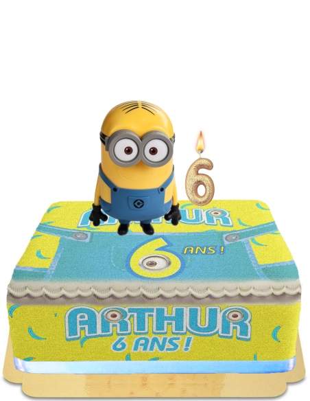 Biogato.fr Gâteau Minions tête géante tirelire sans œuf, végétarien et sans gluten - 95