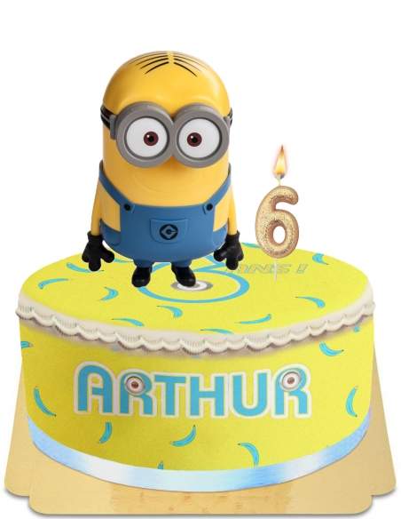 Biogato.fr Gâteau Minions tête géante tirelire sans œuf, végétarien et sans gluten - 97