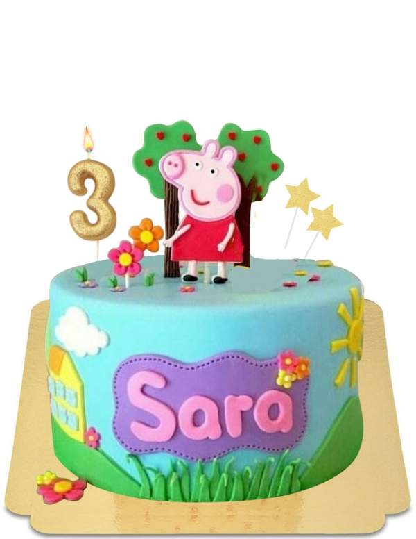 Biogato.fr Gâteau Peppa Pig et ses amis vegan, sans gluten - 159